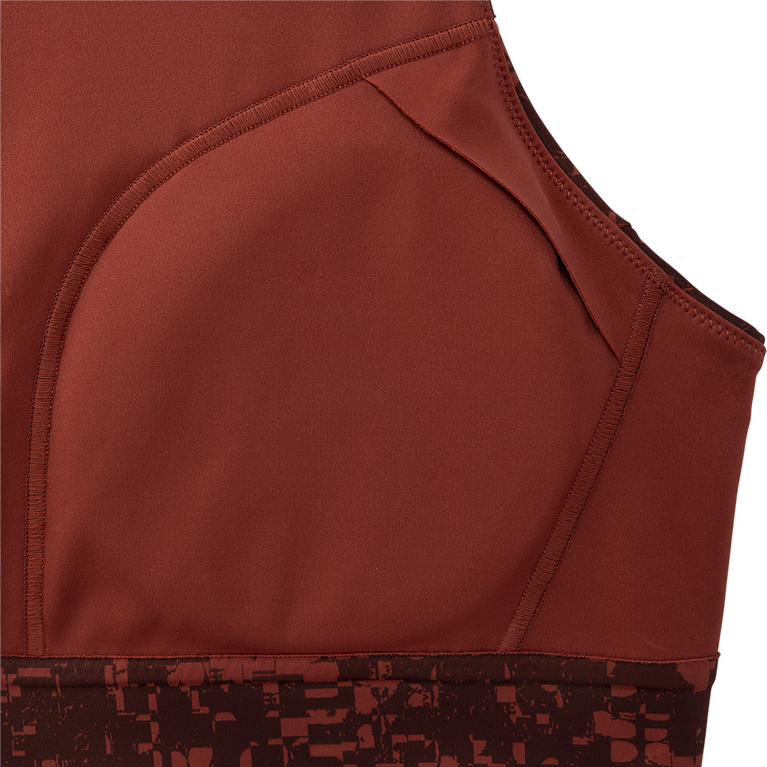 Brooks Drive חזיית ריצת 3 כיסים Rr תקלה הדפסה-נחושת