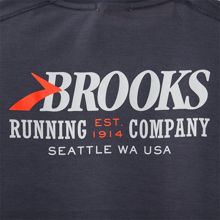 Brooks מרחק גרפי שרוולים ארוכים בטון-brooks מורשת