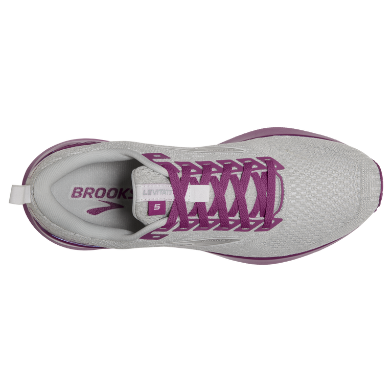 Brooks Levitate Gts 5 אפור-לבנדר-באטון רוז'