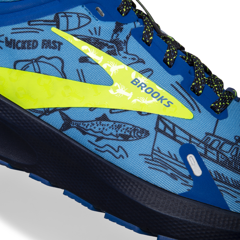 Brooks משיקה 9 כחול-חיי לילה-peacoat