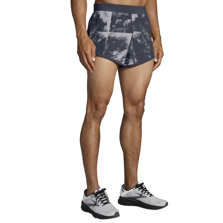 Brooks Sherpa 3 אינץ' מפוצל הדפס צבע ענן בטון קצר