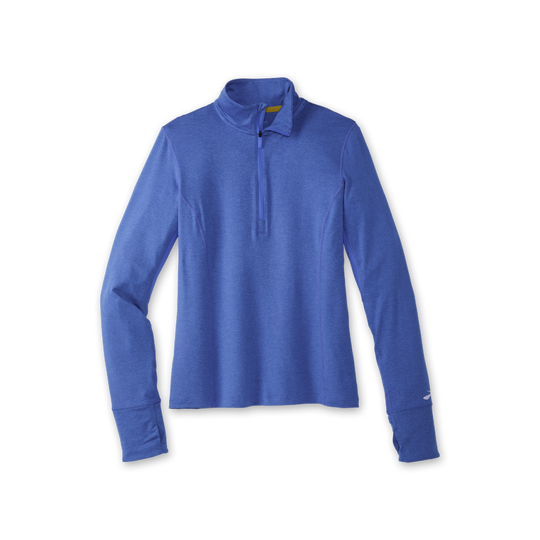 Brooks Dash 1/2 Zip Heather Bluetiful