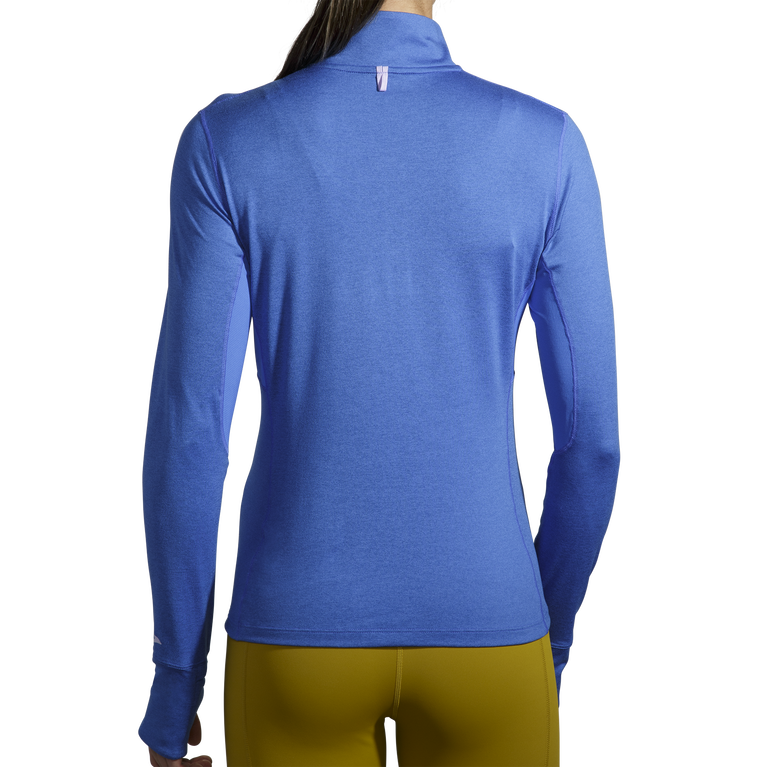 Brooks Dash 1/2 Zip Heather Bluetiful