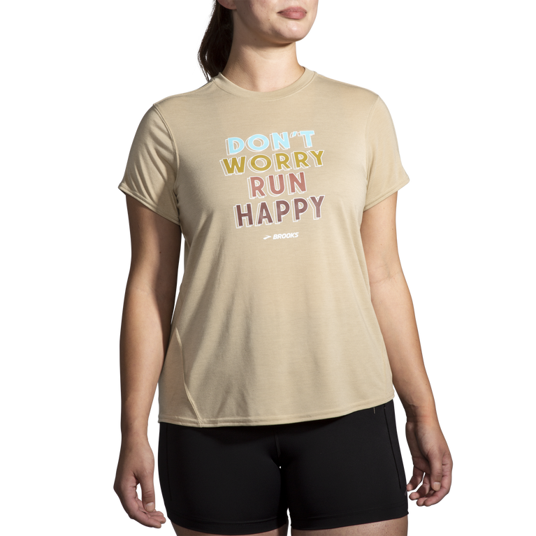 Brooks Distance גרפיקה שרוול קצר אברש שיבולת שועל-אל תדאג