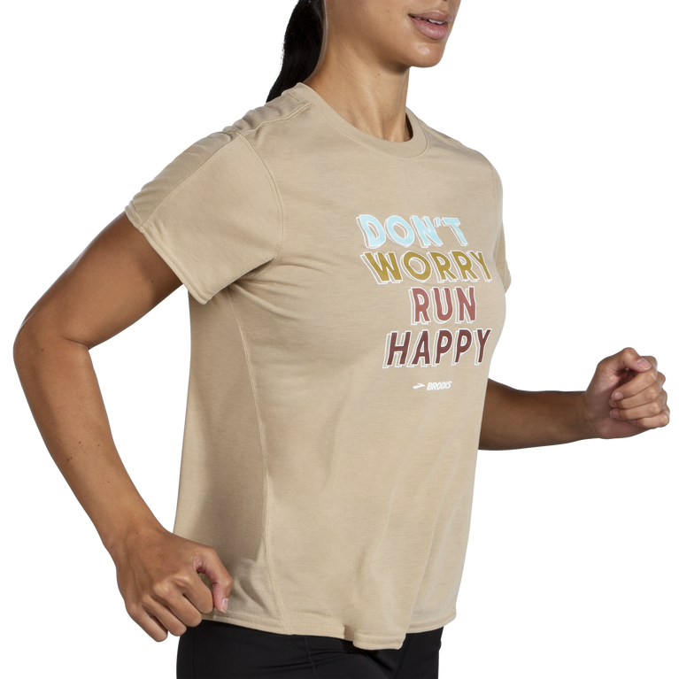 Brooks Distance גרפיקה שרוול קצר אברש שיבולת שועל-אל תדאג