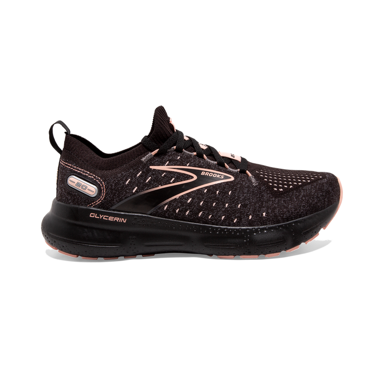 Brooks גליצרין Stealthfit 20 שחור-אפרסק