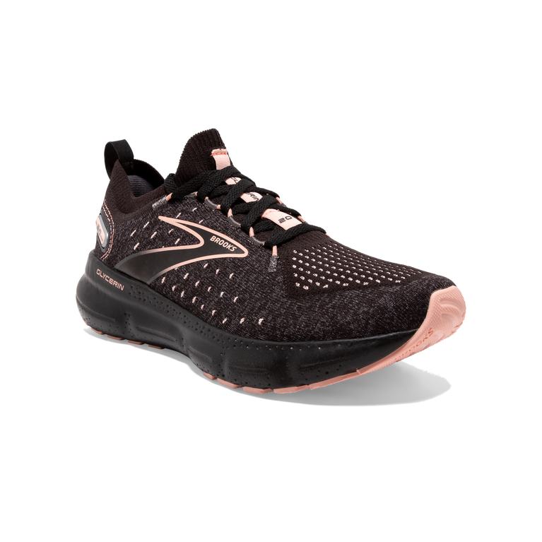 Brooks גליצרין Stealthfit 20 שחור-אפרסק