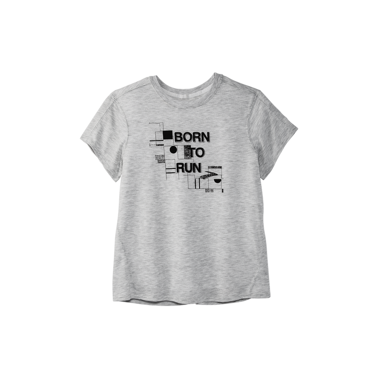 Brooks מרחק גרפי שרוול קצר אברש אפר נולד לרוץ