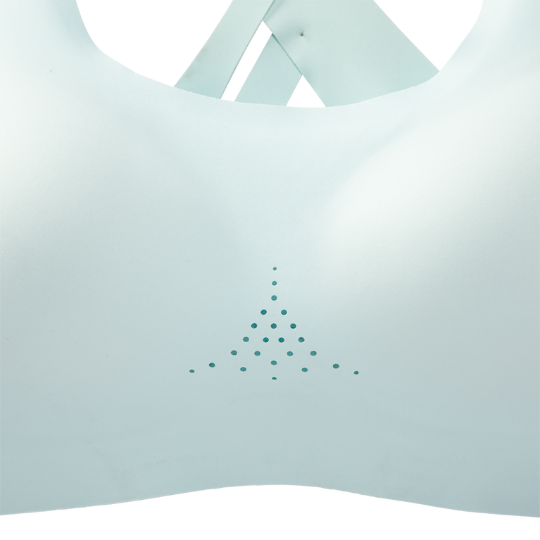 Brooks מעז Crossback Run חזייה 2.0 קרח כחול-חי צהבהב