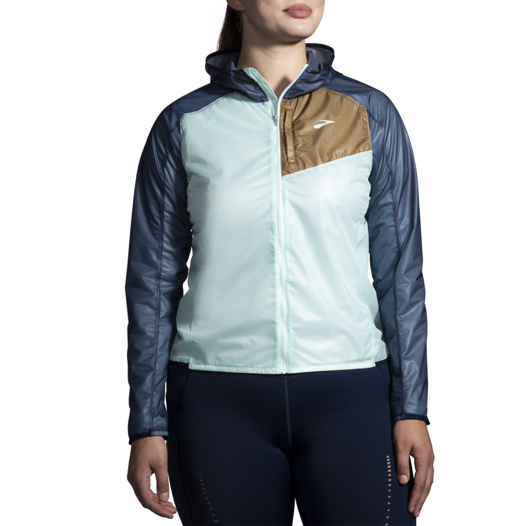 Brooks All Altitude Jacket Ice Blue Multi