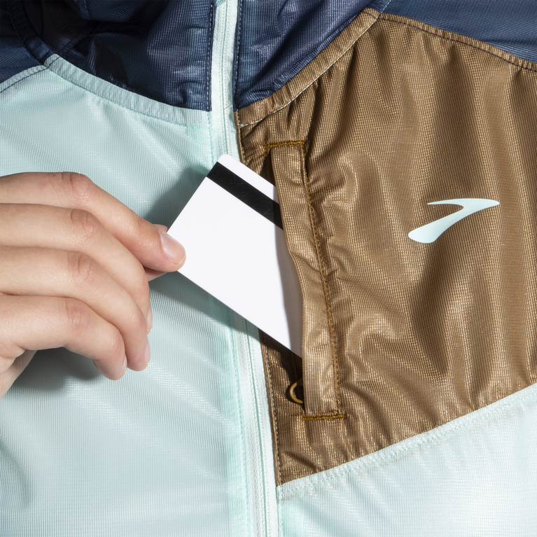 Brooks All Altitude Jacket Ice Blue Multi