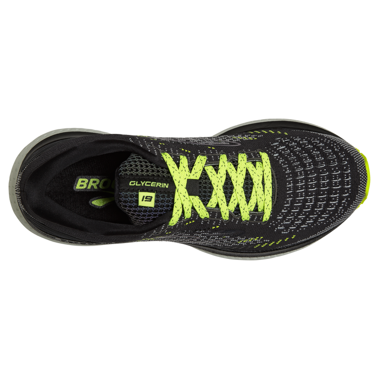Brooks גליצרין 19 שחור-ספא כחול