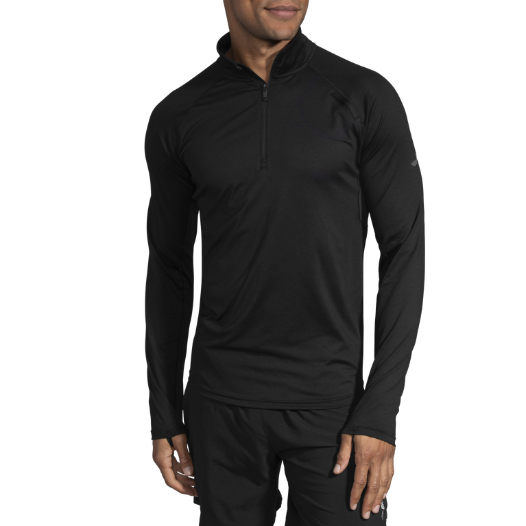 Brooks מקף 1/2 רוכסן שחור