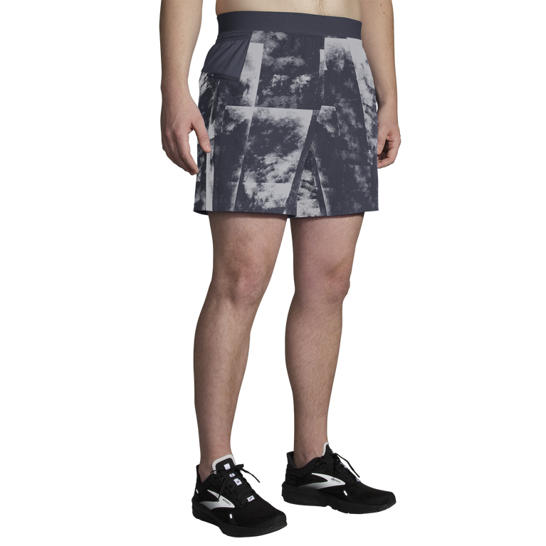 Brooks Sherpa 7 אינץ' 2 ב-1 הדפס צבע ענן בטון קצר