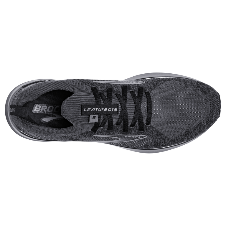 Brooks Levitate Stealthfit Gts 5 שחור-אבוני-אפור