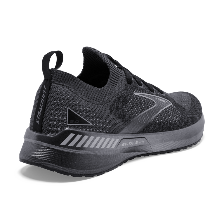 Brooks Levitate Stealthfit Gts 5 שחור-אבוני-אפור