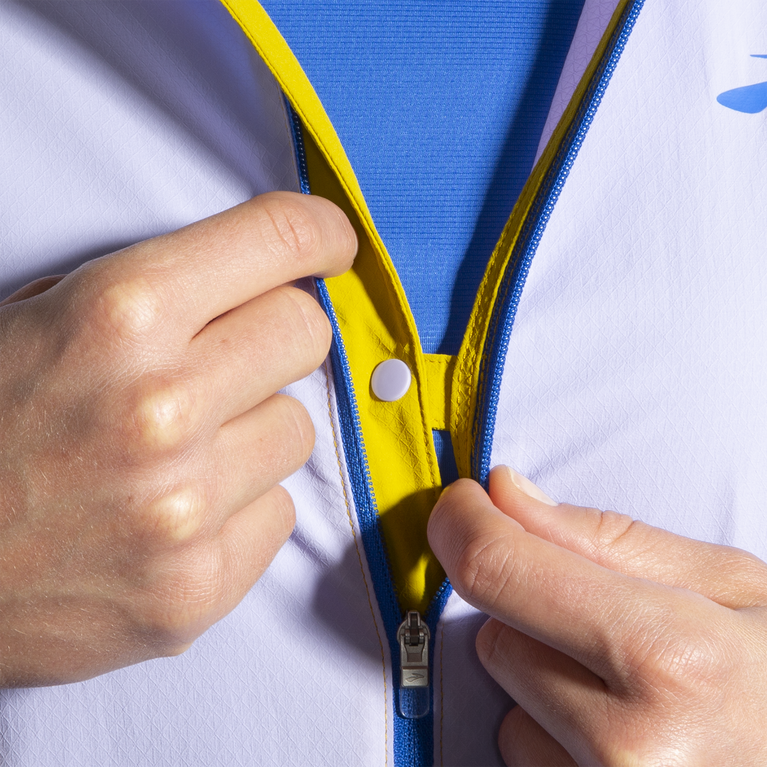 ז'קט חופה של נחלים זהוב שעה-סגול מקף