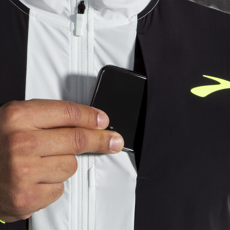 ג'קט Brooks קרבוניט קפוא אפור-שחור-חיי לילה