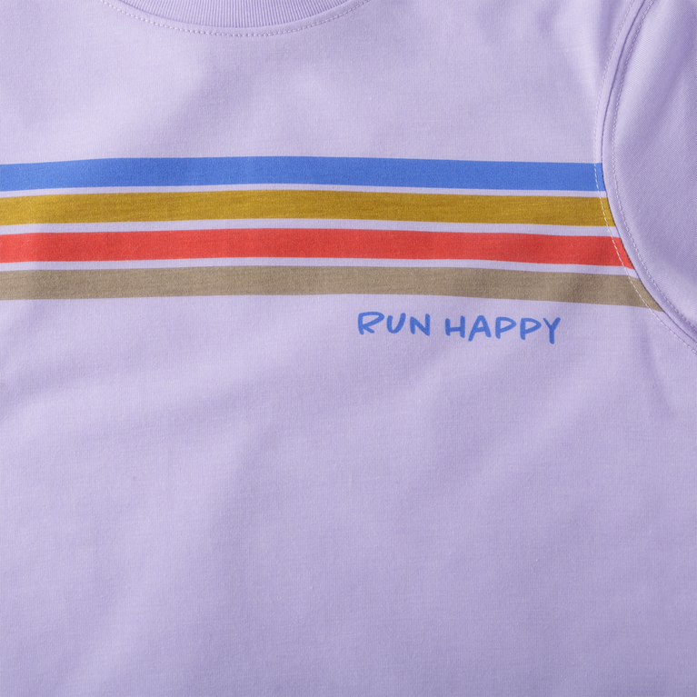 מרחק נחלים גרפי שרוולים ארוכים אברש סגול פס מקף