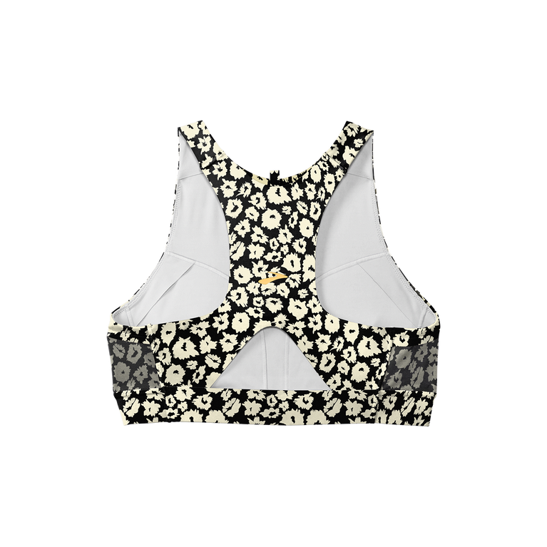 Brooks Drive 3 כיסים חזייה שחור-פרח בר