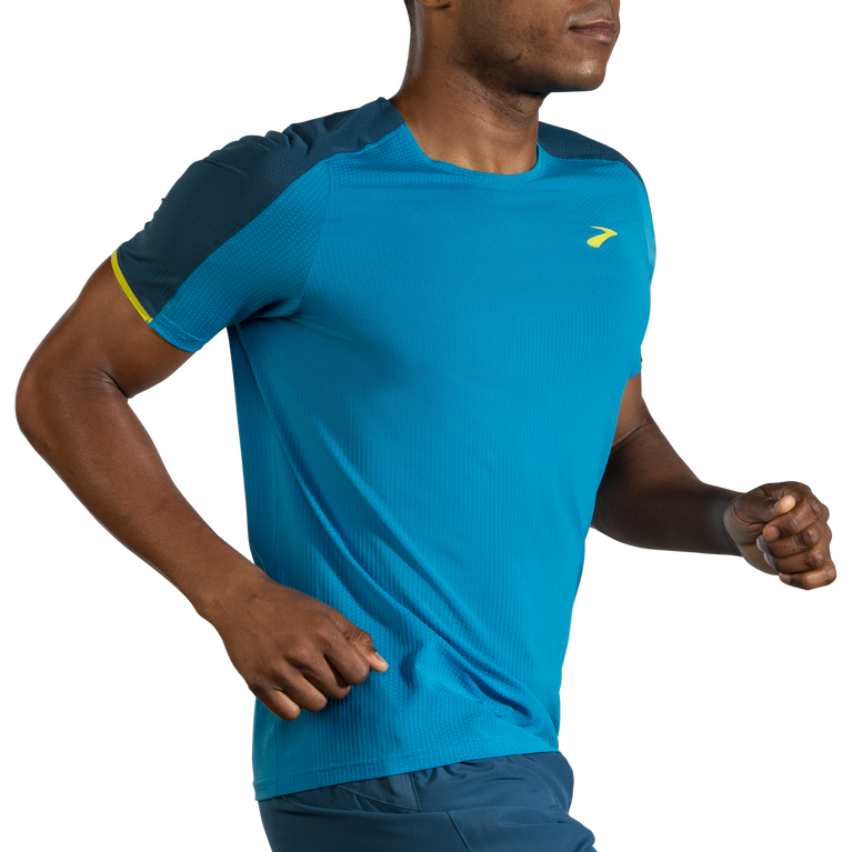 ברוקס אווירה שרוול קצר חשמלי כחול-אלפיני