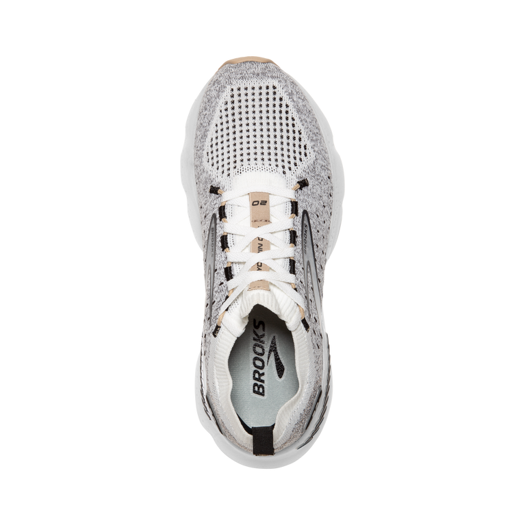 Brooks גליצרין Stealthfit Gts 20 לבן-קרם