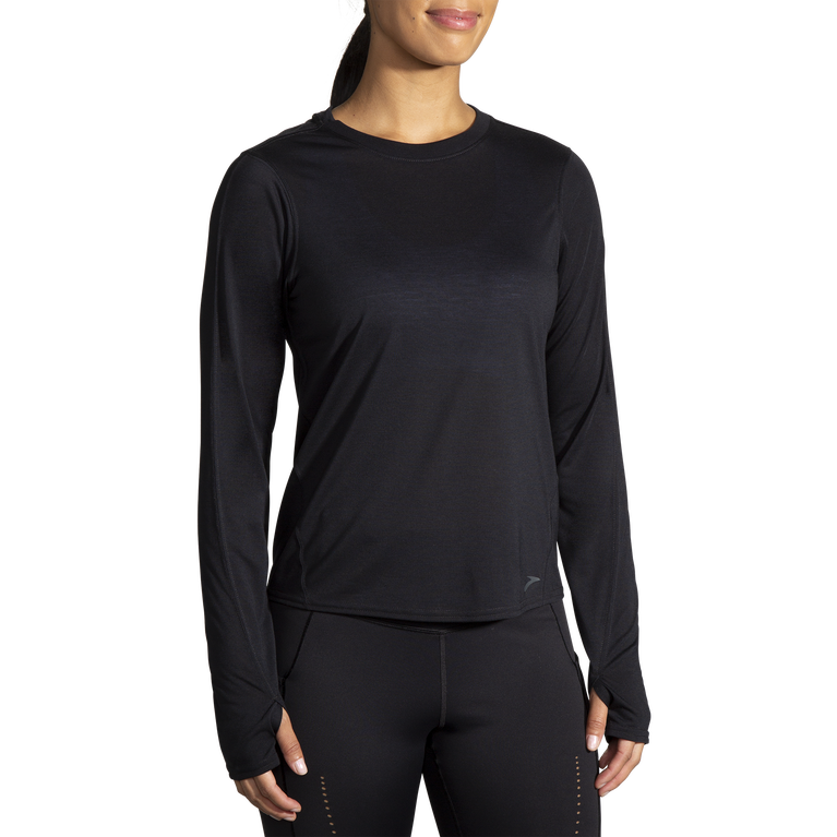 ברוקס מרחק נשים שרוול ארוך שחור