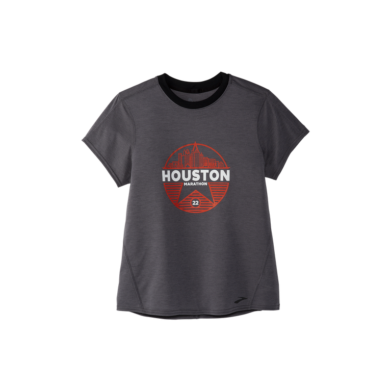 Brooks Houston22 Distance Graphic Ss Shadow Grey-26.2 Star