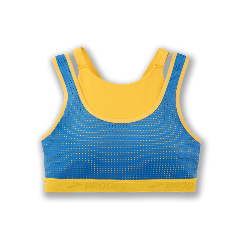 Brooks Drive Mesh Run חזיית בורג זעפרן-כחול