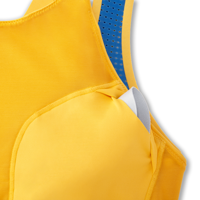 Brooks Drive Mesh Run חזיית בורג זעפרן-כחול