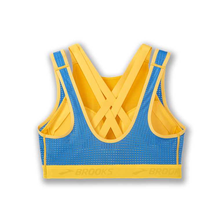 Brooks Drive Mesh Run חזיית בורג זעפרן-כחול