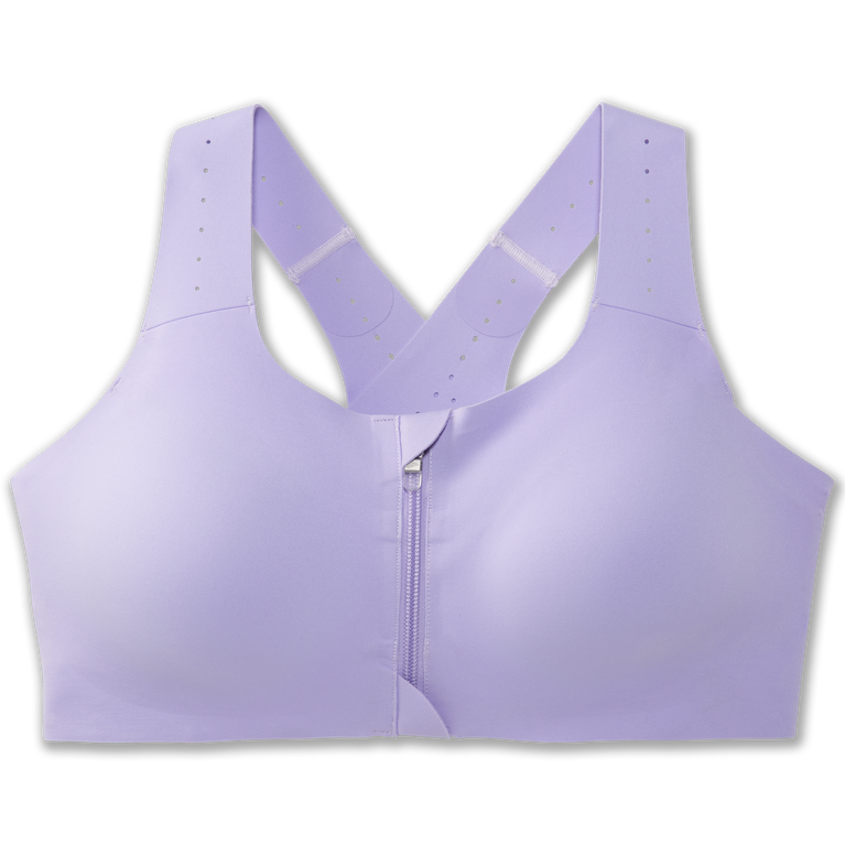 Brooks Dare Zip Run חזיית 2.0 Violet Dash