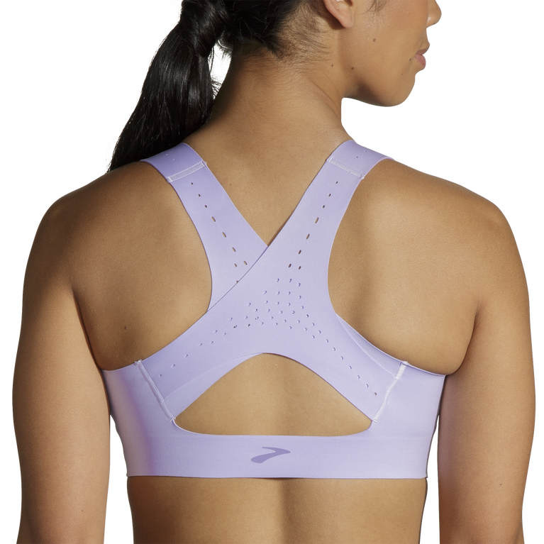 Brooks Dare Zip Run חזיית 2.0 Violet Dash