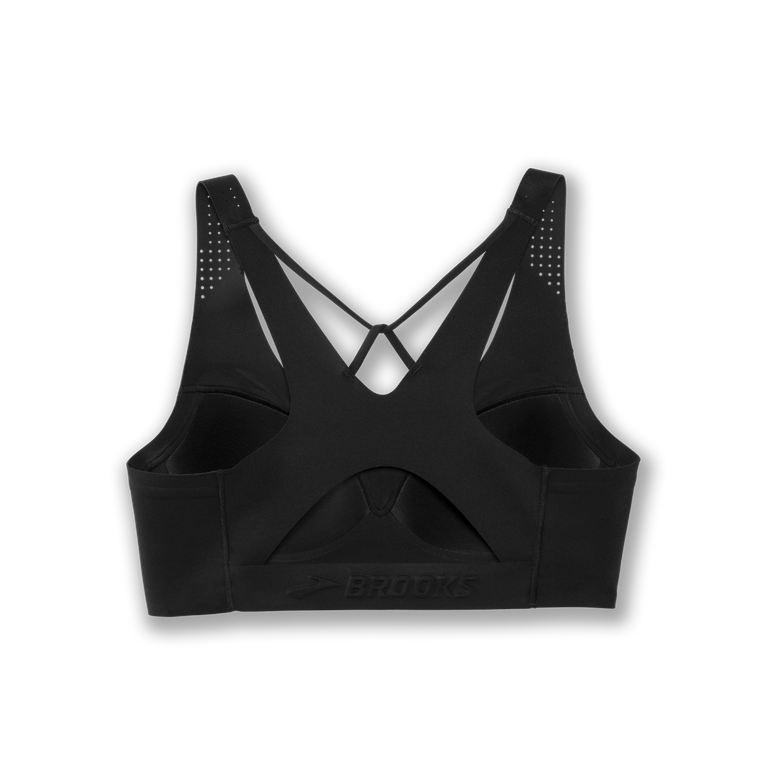 Brooks Dare V Neck Run חזייה שחורה