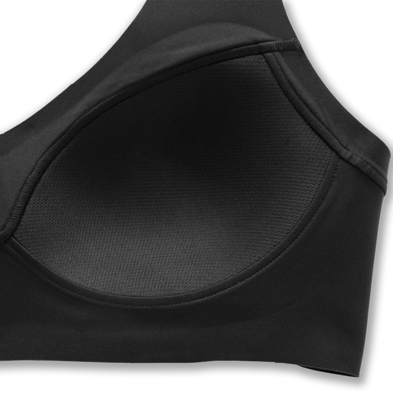 Brooks Dare V Neck Run חזייה שחורה