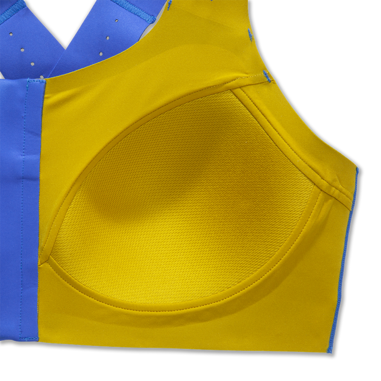 Brooks Dare Zip Run חזיית 2.0 Bluetiful-golden Hour