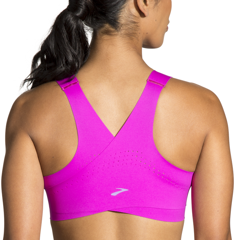 Brooks מעז קרוסבק לרוץ חזייה מגנטה-הליוטרופ