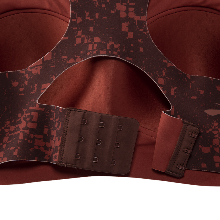 Brooks Dare Racerback Run Bra 2.0 Rr Glitch Print-copper