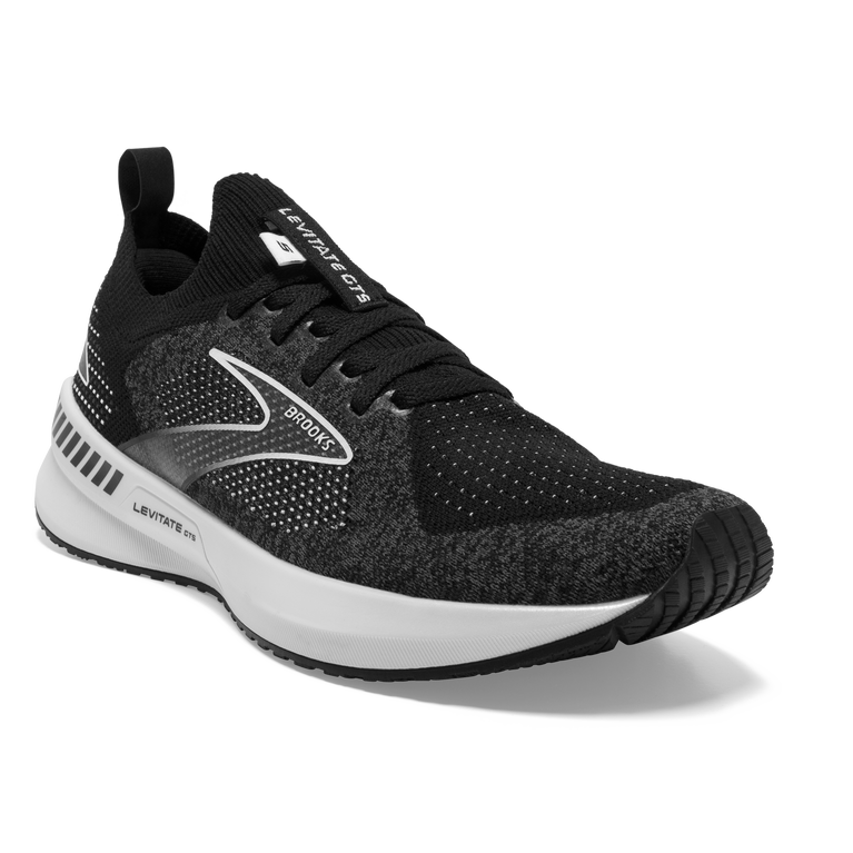 Brooks Levitate Stealthfit Gts 5 שחור-אפור-לבן