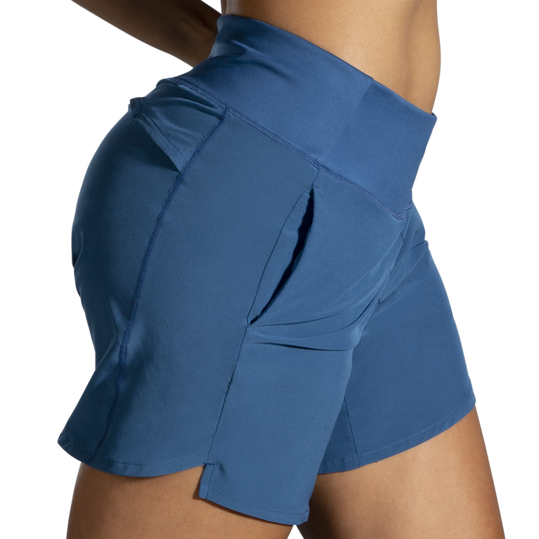 Brooks Chaser אפר כחול קצר 7 אינץ'