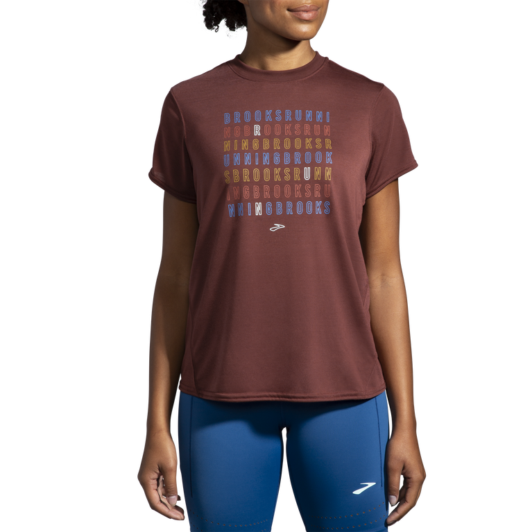 Brooks מרחק גרפי שרוול קצר לרוץ צימוקים למצוא את הריצה