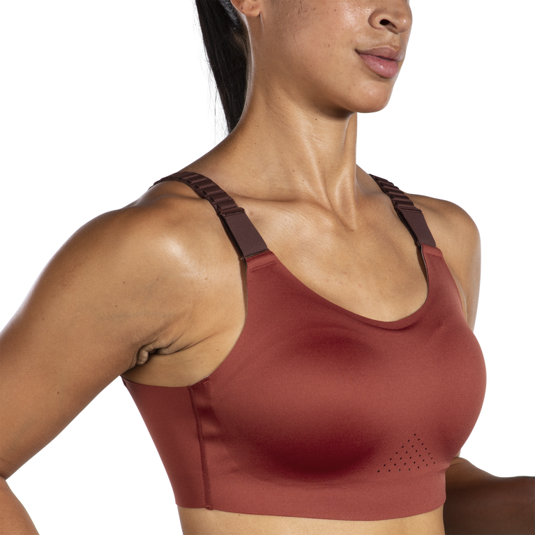 Brooks מעז Scoopback Run חזיית 2.0 נחושת צימוקים-קרח כחול