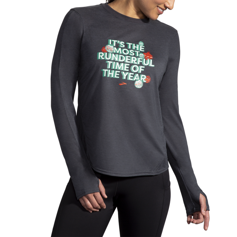 Brooks Run Merry Run Dist. גרפיקה היא הת'ר נשים אספלט-עגול