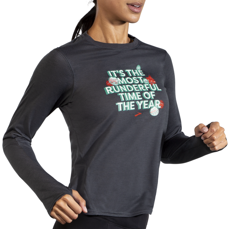 Brooks Run Merry Run Dist. גרפיקה היא הת'ר נשים אספלט-עגול