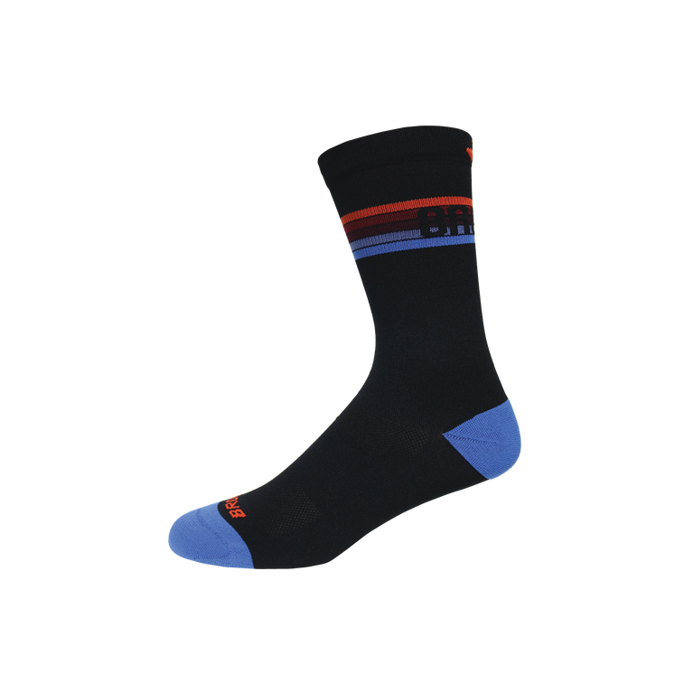 ברוקס טמפו סרוג ב-crew Black-brooks פס