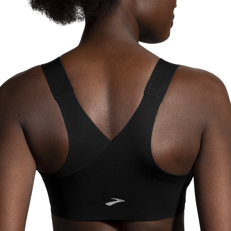 Brooks מעז חזיית Zip Run שחורה