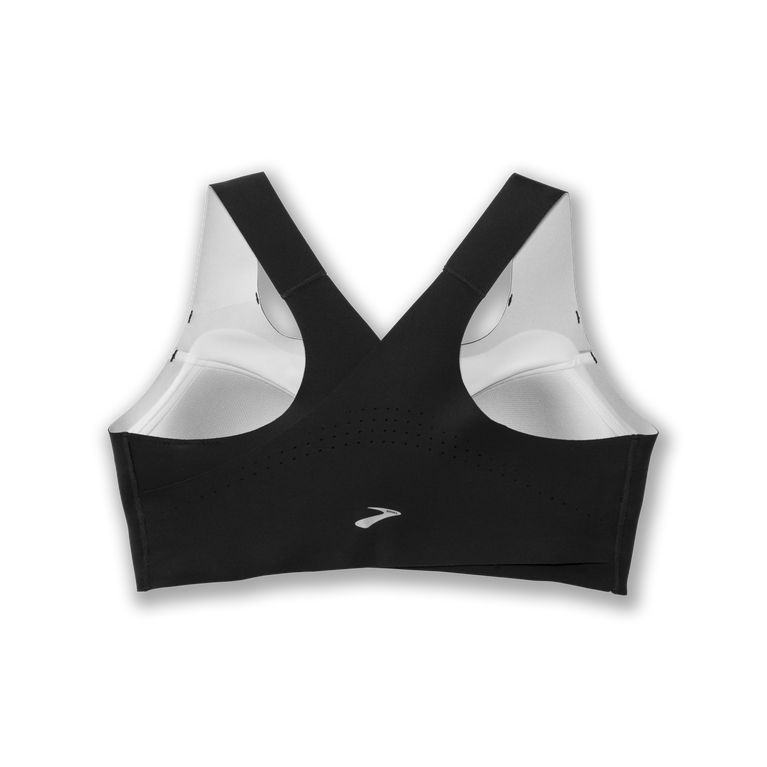 Brooks מעז חזיית Zip Run שחורה