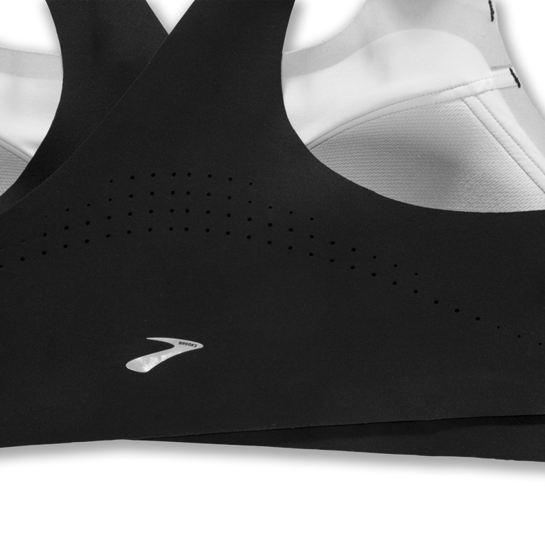 Brooks מעז חזיית Zip Run שחורה