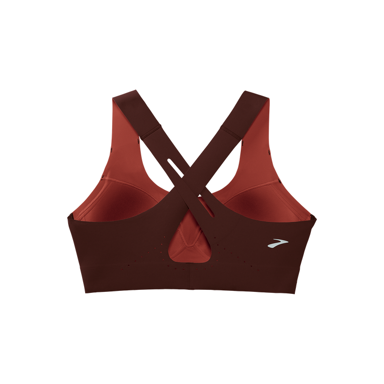 Brooks מעז Crossback Run חזייה 2.0 Run צימוק-נחושת