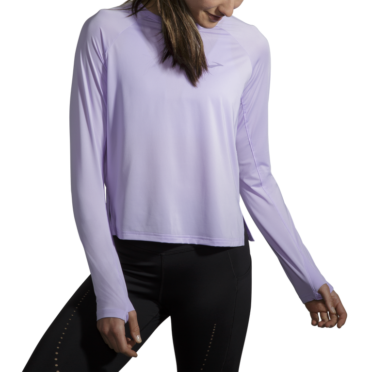 Brooks Sprint ללא שרוולים ארוכים מקף סגול